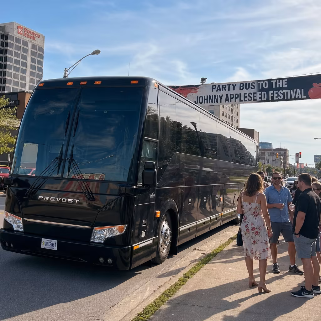Party Bus to the Johnny Appleseed Festival