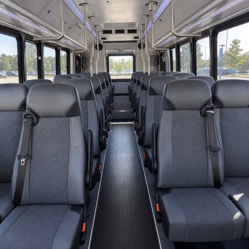 15-35 Passenger Minibus Interior